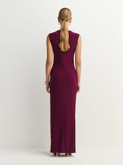 Norma Kamali Purple Sleeveless Maxi Dress - Image 3 of 8