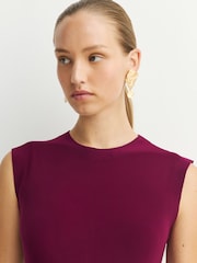 Norma Kamali Purple Sleeveless Maxi Dress - Image 4 of 8