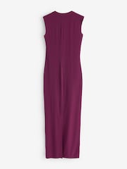 Norma Kamali Purple Sleeveless Maxi Dress - Image 6 of 8