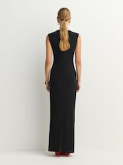 Norma Kamali Black Sleeveless Maxi Dress - Image 2 of 10