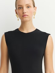 Norma Kamali Black Sleeveless Maxi Dress - Image 4 of 10