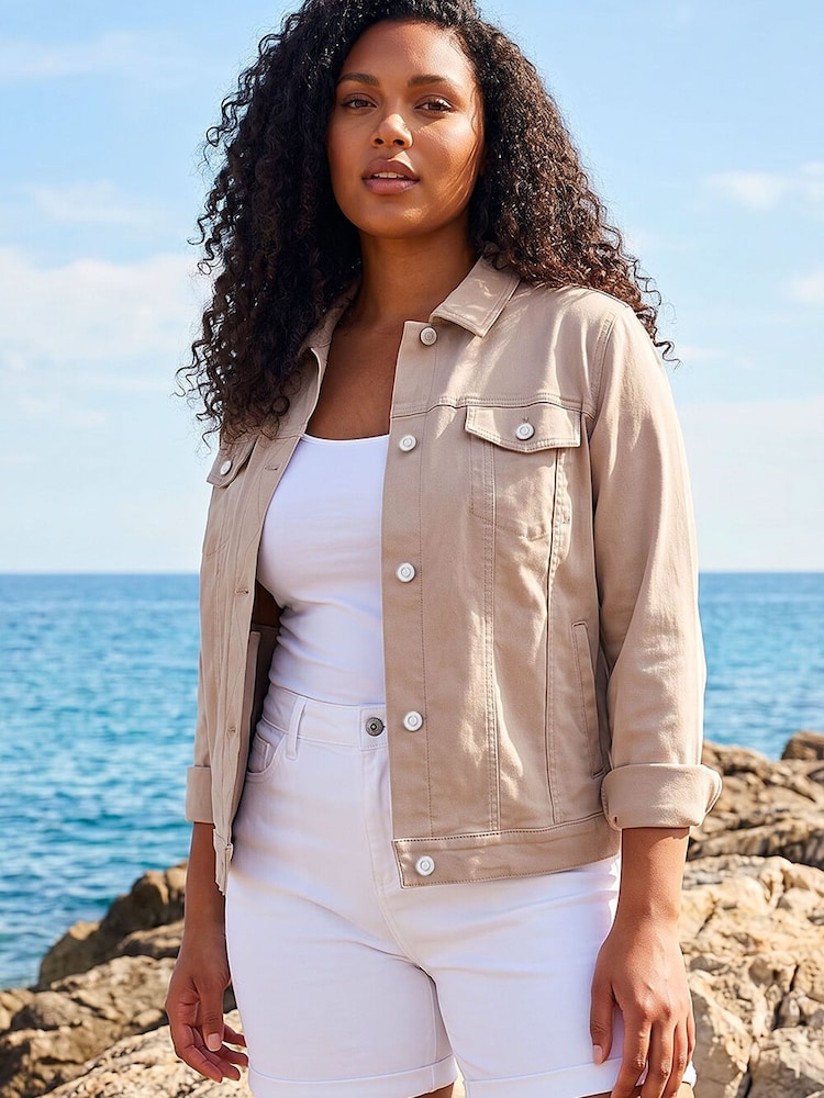 Roman Natural Curve Bengaline Pocket Jacket - Image 1 of 5