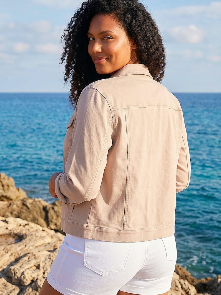 Roman Natural Curve Bengaline Pocket Jacket - Image 2 of 5