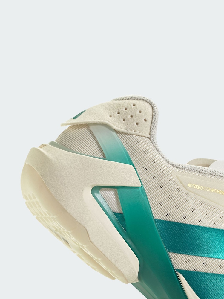 adidas White Adizero Counterblast Indoor Shoes - Image 4 of 4 adidas White Adizero Counterblast Indoor Shoes - Image 4 of 4
