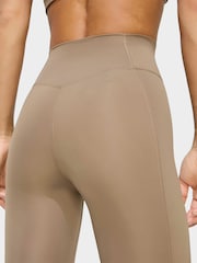 adidas Cream Optimé Essentials No Front Rise Seam 7/8 Leggings - Image 5 of 7