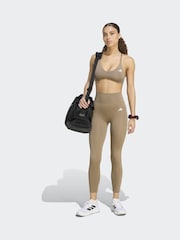 adidas Cream Optimé Essentials No Front Rise Seam 7/8 Leggings - Image 6 of 7