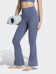 adidas Blue All Me Essentials Flare Leggings - Image 1 of 6