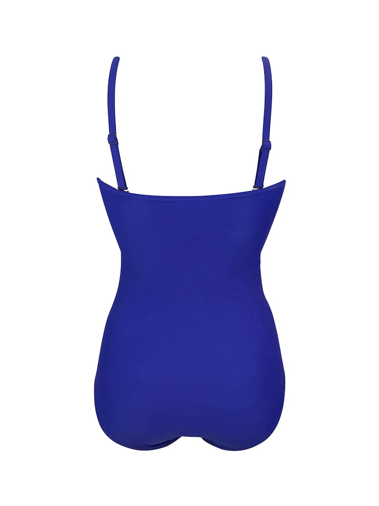 Pour Moi Blue Santa Monica Removable Straps Tummy Control Swimsuit - Image 3 of 4