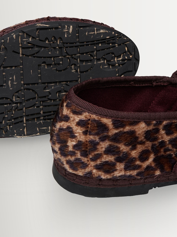 Flabelus Cheetah Pierre Ponyhair Effect Leopard Print Mary Jane Ballet Flats - Image 3 of 3 Flabelus Cheetah Pierre Ponyhair Effect Leopard Print Mary Jane Ballet Flats - Image 3 of 3
