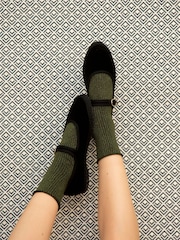 Flabelus Black Antonia Velvet Mary Jane Ballet Flats - Image 11 of 11