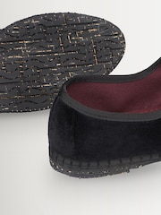 Flabelus Black Antonia Velvet Mary Jane Ballet Flats - Image 4 of 11