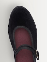 Flabelus Black Antonia Velvet Mary Jane Ballet Flats - Image 7 of 11