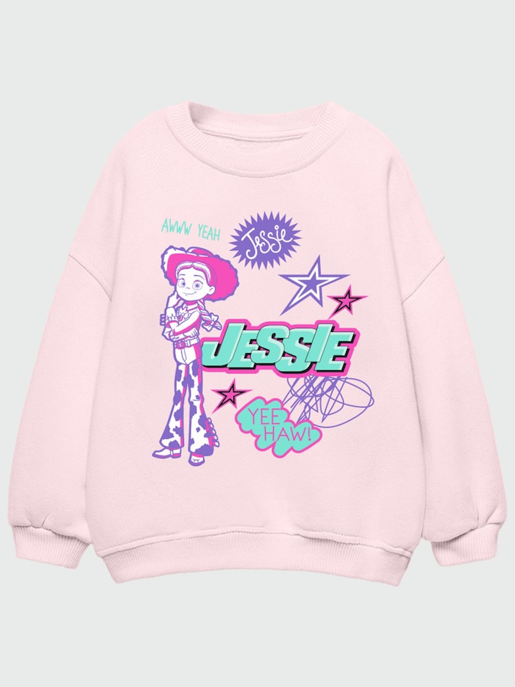 Rags & Rascals Pink Disney Toy Story Jessie Scribble Sweatshirt - Image 1 of 3 Rags & Rascals Pink Disney Toy Story Jessie Scribble Sweatshirt - Image 1 of 3