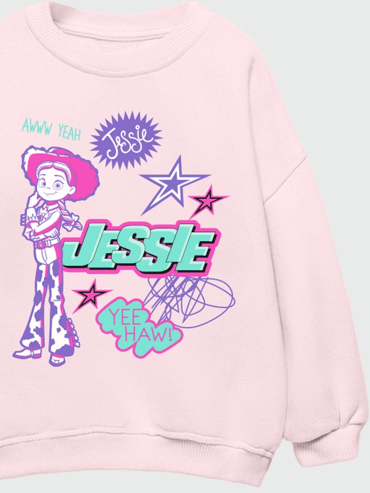 Rags & Rascals Pink Disney Toy Story Jessie Scribble Sweatshirt - Image 2 of 3 Rags & Rascals Pink Disney Toy Story Jessie Scribble Sweatshirt - Image 2 of 3