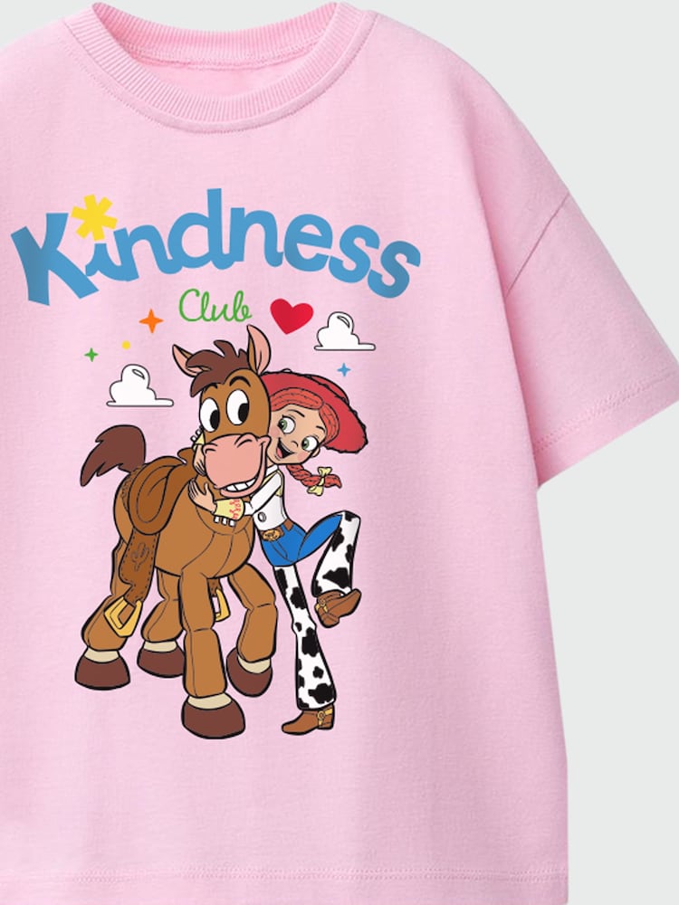 Rags & Rascals Pink Disney Toy Story Jessie Kindness T-Shirt - Image 2 of 3 Rags & Rascals Pink Disney Toy Story Jessie Kindness T-Shirt - Image 2 of 3