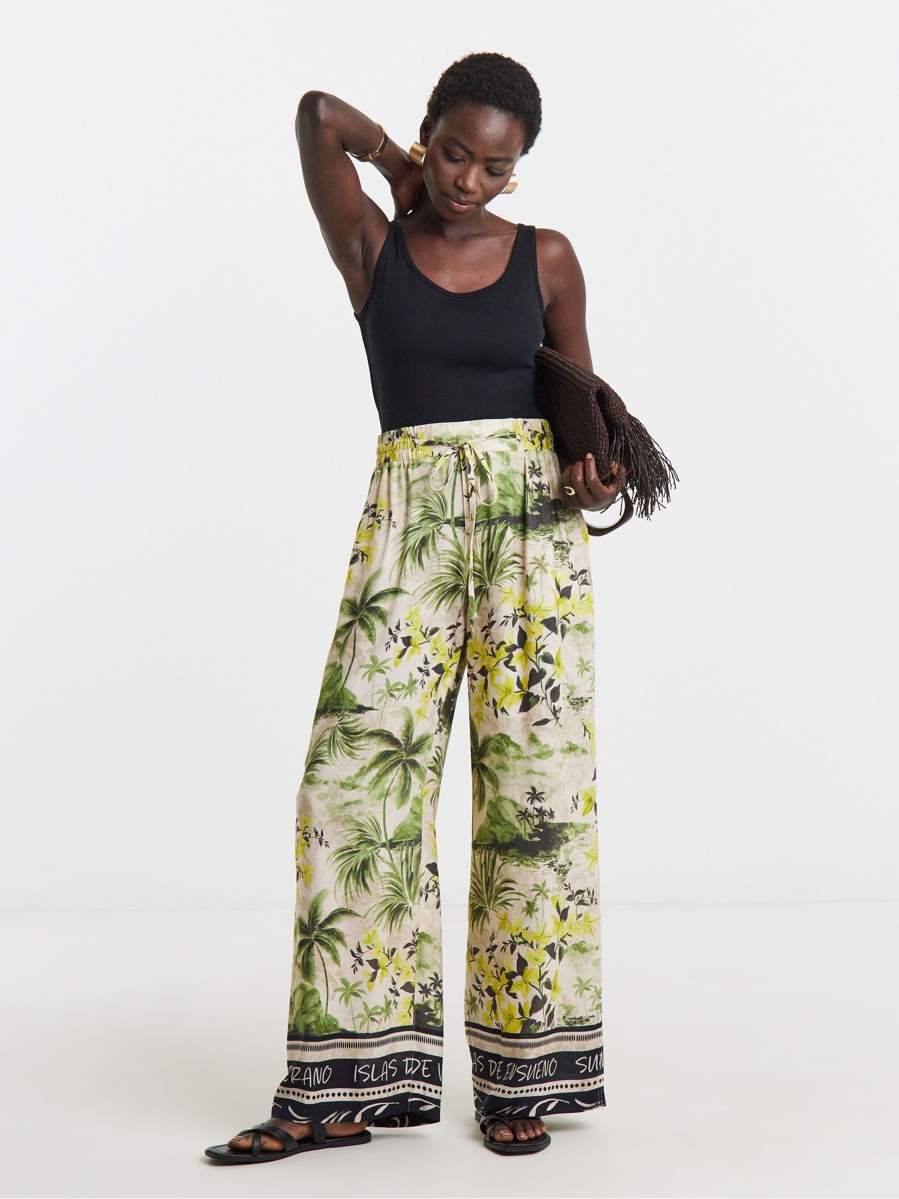【seed and soil 】Boheme lounge pants Buy JD Williams Cream Linen Mix Wide Leg Trousers from the Next UK