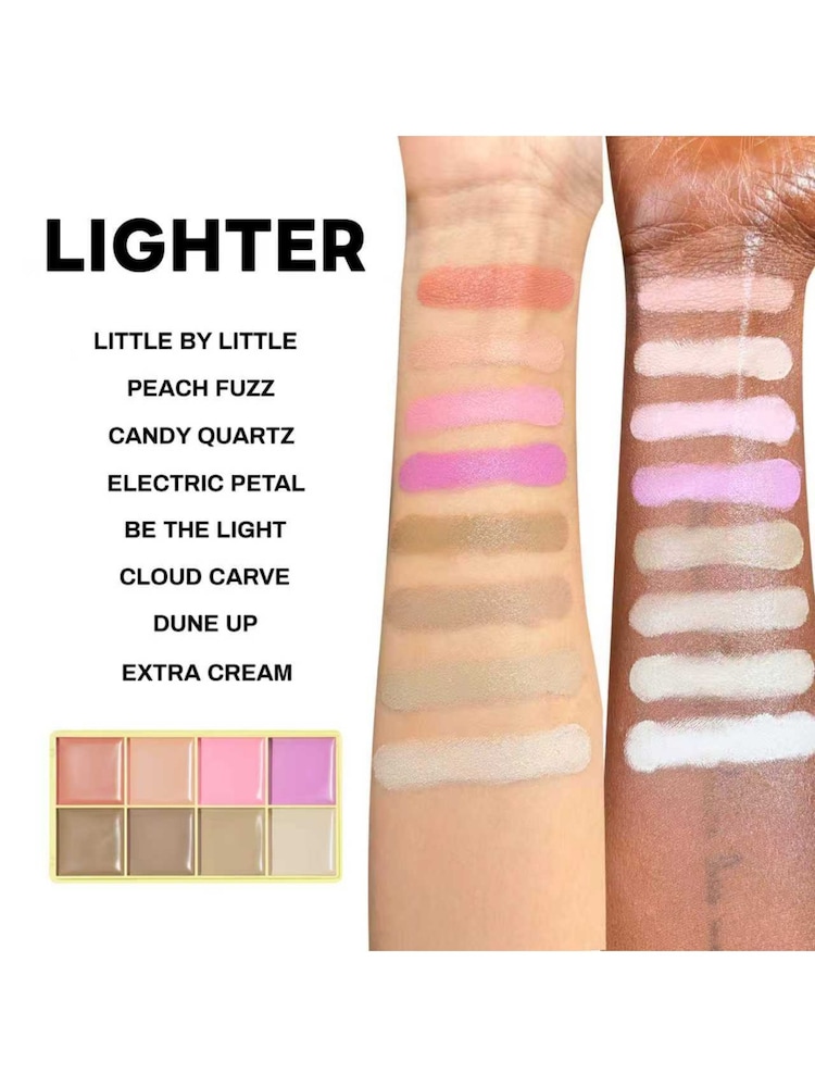 Made By Mitchell LIGHTER Curve Case Cream Blusher Palette - Image 2 of 2 Made By Mitchell LIGHTER Curve Case Cream Blusher Palette - Image 2 of 2