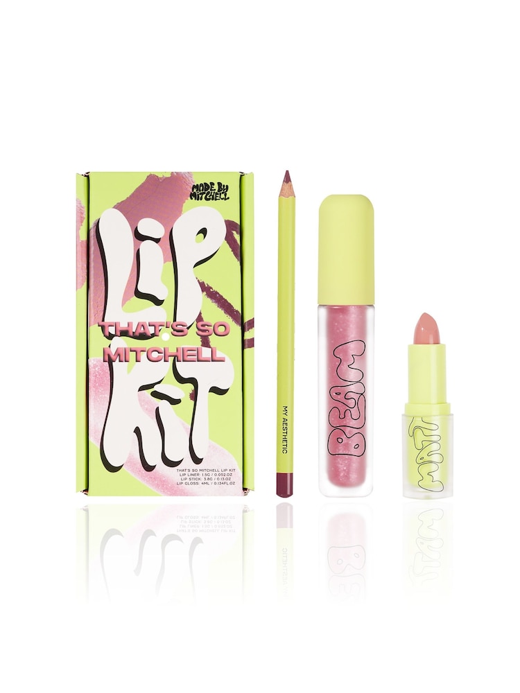 Made By Mitchell Thats So Mitchell Lip Kit (Worth £38) - Image 1 of 3 Made By Mitchell Thats So Mitchell Lip Kit (Worth £38) - Image 1 of 3