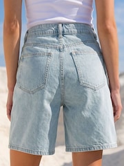 Roman Blue Longline Bermuda Shorts - Image 3 of 4