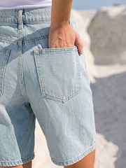 Roman Blue Longline Bermuda Shorts - Image 4 of 4
