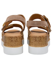 Lotus Natural Wedges Platform Sandals - Image 3 of 4