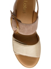 Lotus Natural Wedges Platform Sandals - Image 4 of 4