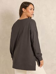 Evans Brown Luxe Sweatshirt - Image 3 of 5