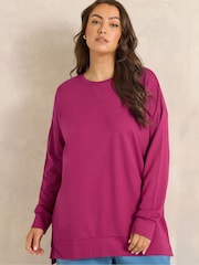 Evans Pink Luxe Sweatshirt - Image 1 of 5
