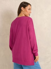 Evans Pink Luxe Sweatshirt - Image 3 of 5