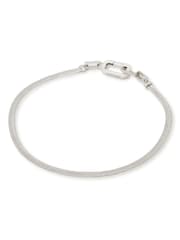 AllSaints Silver Tone Signature Snake Chain Collar Necklace - Image 2 of 5