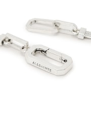 AllSaints Silver Tone Signature Snake Chain Collar Necklace - Image 3 of 5