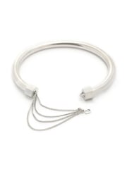 AllSaints Silver Tone Swag Chain Cuff Bracelet - Image 3 of 3