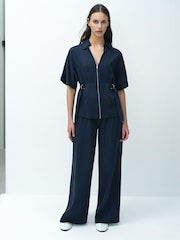 French Connection Blue Yassie Utility Shirt - Image 1 of 6