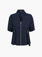 French Connection Blue Yassie Utility Shirt - Image 6 of 6