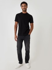 Threadbare White Cotton Grandad Collar T-Shirts 2 Pack - Image 3 of 5