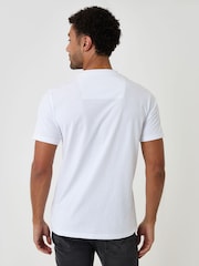 Threadbare White Cotton Grandad Collar T-Shirts 2 Pack - Image 4 of 5