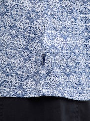 Weird Fish Blue Aliana Printed Burnout Vest - Image 5 of 7