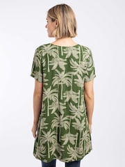 Weird Fish Green Annuri Lightweight Printed Tunic - Image 2 of 8