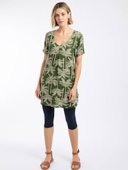 Weird Fish Green Annuri Lightweight Printed Tunic - Image 3 of 8