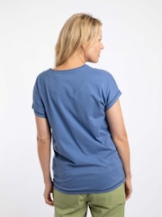 Weird Fish Blue Marina Front Print Graphic T-Shirt - Image 2 of 6