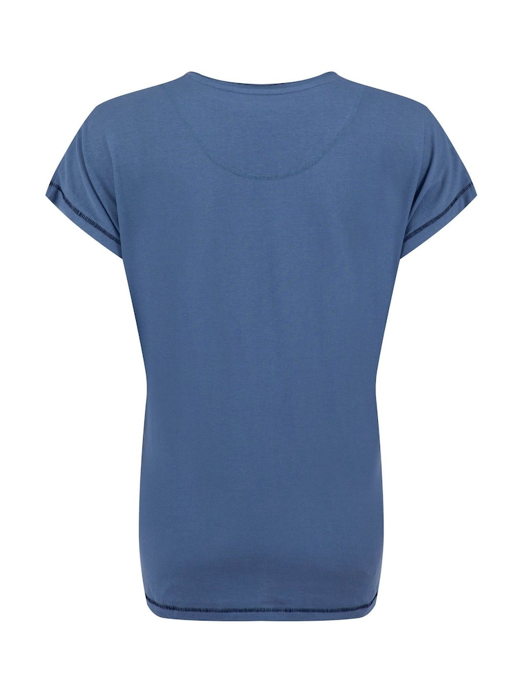 Weird Fish Blue Marina Front Print Graphic T-Shirt - Image 6 of 6 Weird Fish Blue Marina Front Print Graphic T-Shirt - Image 6 of 6