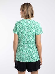 Weird Fish Green Merica Printed Jersey T-Shirt - Image 2 of 7