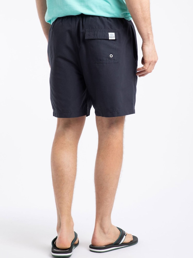Weird Fish Blue Banning Swim Shorts - Image 2 of 7 Weird Fish Blue Banning Swim Shorts - Image 2 of 7