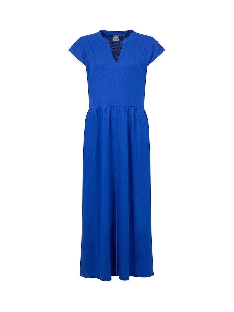 plain jersey maxi dress Buy Weird Fish Blue Reed Plain Jersey Notch Neck Maxi Dress from Next USA