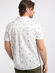 Weird Fish Cream Hugh Printed Shirt - Image 3 of 9