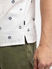 Weird Fish Cream Hugh Printed Shirt - Image 6 of 9