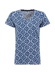 Weird Fish Blue Merica Printed Jersey T-Shirt - Image 5 of 6