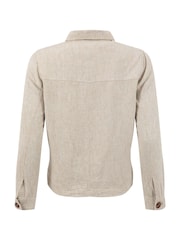 Weird Fish Cream Karsten Relaxed Linen Jacket - Image 9 of 9