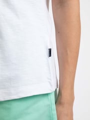 Weird Fish White Kinton Embroidered Jersey Vest Top - Image 5 of 7