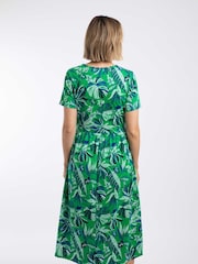 Weird Fish Celsia Printed Jersey Scoop Midi Dress - Bild 3 von 7
